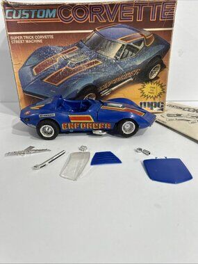 Vintage MPC Custom Corvette Enforcer 1/25 Model Kit 6359 Super Trick Started
